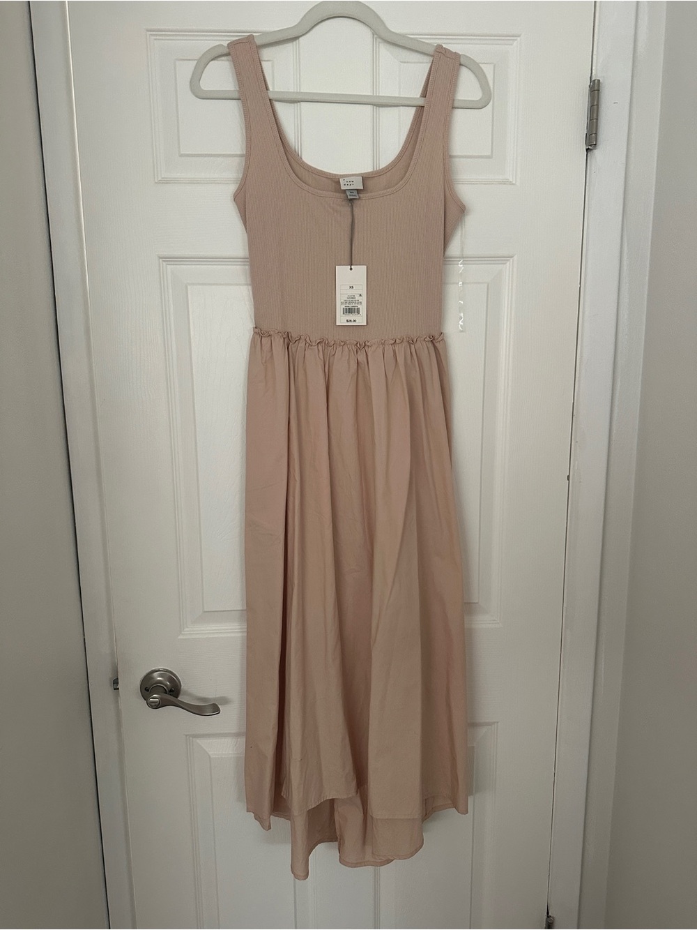 NWT - A New Day - Women’s Sleeveless Scoop Neck Midi Dress - Taupe